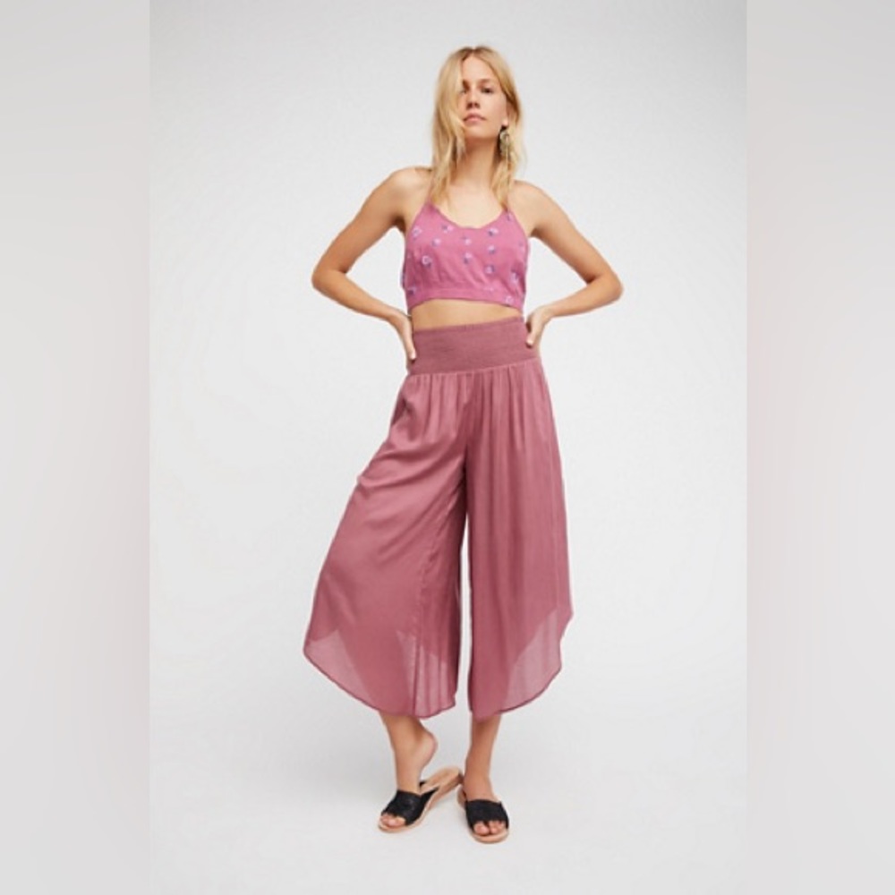 Free People | Miranda Angular Pull-On Pants In Berry